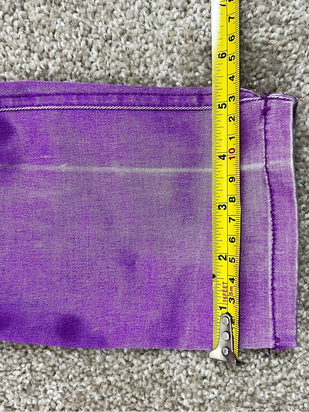 Tripp NYC Purple Coated  Skinny Jeans with Zip Pocket Accent Size 15 - Picture 14 of 16